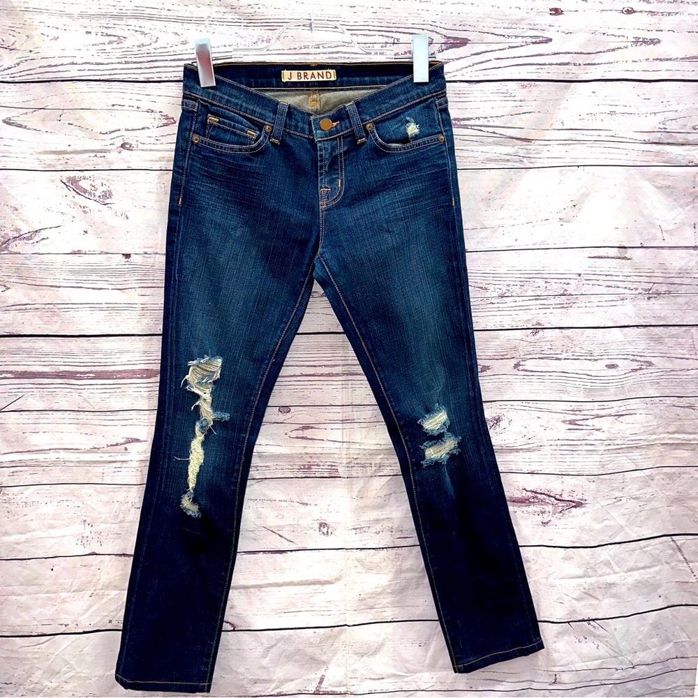 J Brand Low Rise Pencil Leg Denim Jeans Size 26